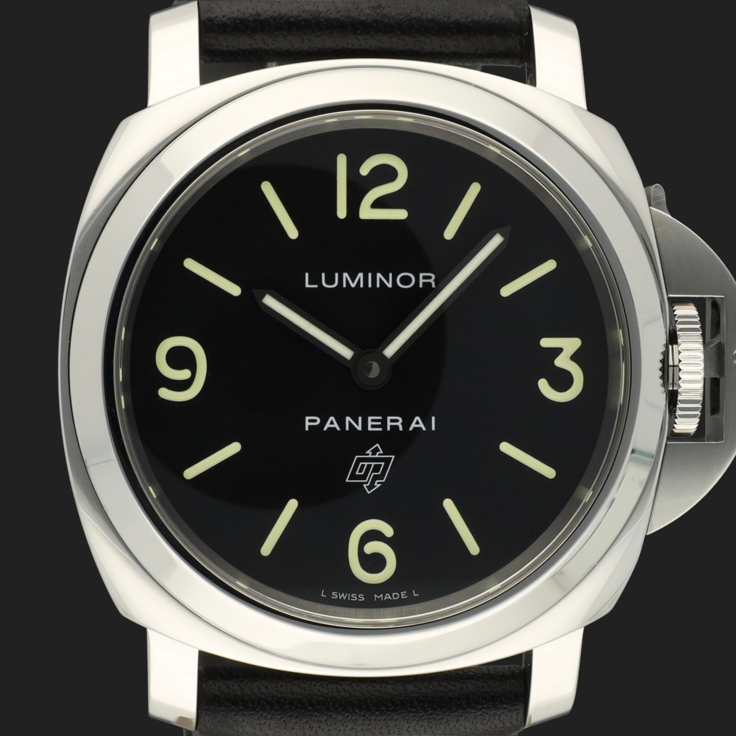 Panerai Luminor Base Logo PAM01000 (2019) - Black dial 44 mm Steel case (2/8)