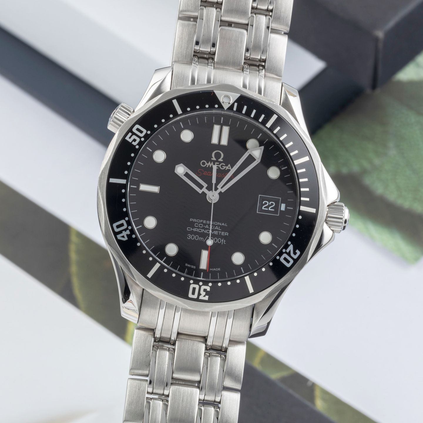 Omega Seamaster Diver 300 M 212.30.41.20.01.002 (Onbekend (willekeurig serienummer)) - Zwart wijzerplaat 41mm Staal (3/8)