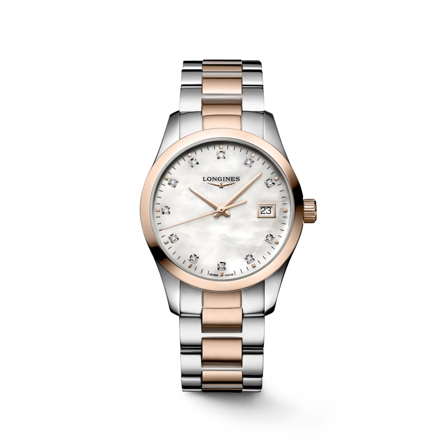 Longines Conquest Classic L2.386.3.87.7 (2025) - Parelmoer wijzerplaat 34mm Staal (1/1)