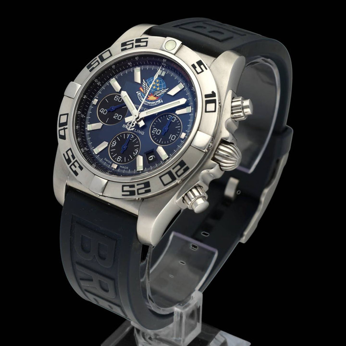 Breitling Chronomat 44 AB0110 (2013) - Blauw wijzerplaat 44mm Staal (2/7)