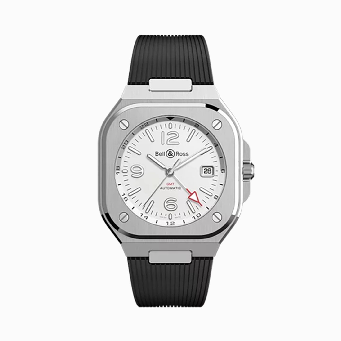 Bell & Ross BR 05 BR05G-SI-ST/SRB (2025) - Zilver wijzerplaat 42mm Staal (1/1)