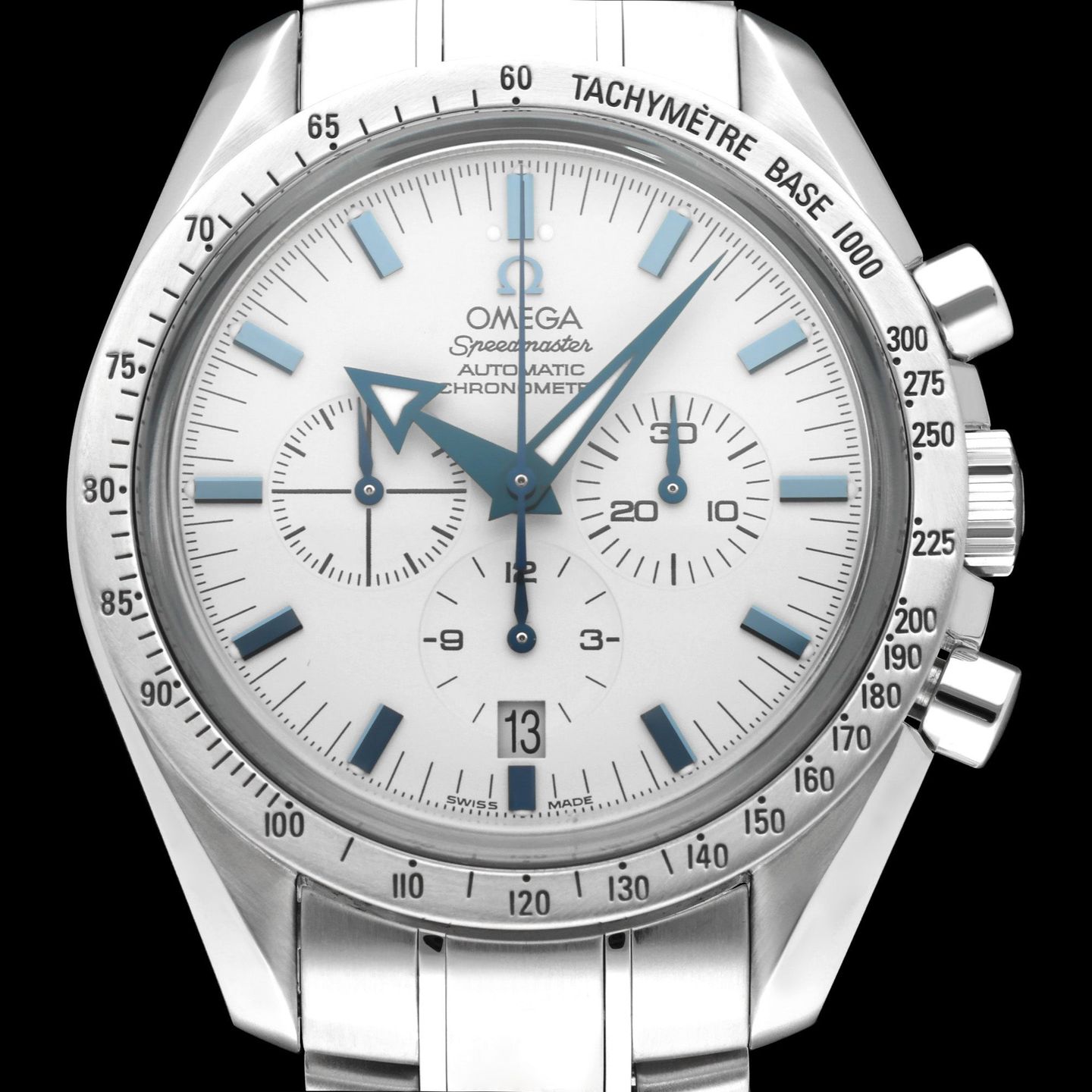 Omega Speedmaster Broad Arrow 3551.50.00 (2002) - Zwart wijzerplaat 42mm Staal (1/8)