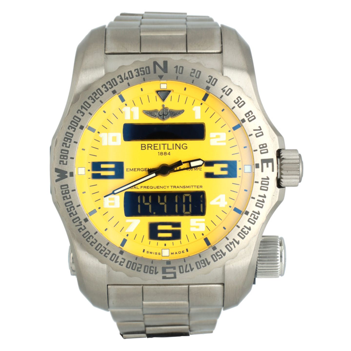 Breitling Emergency E76325 (2014) - Geel wijzerplaat 51_MM Titanium (3/14)