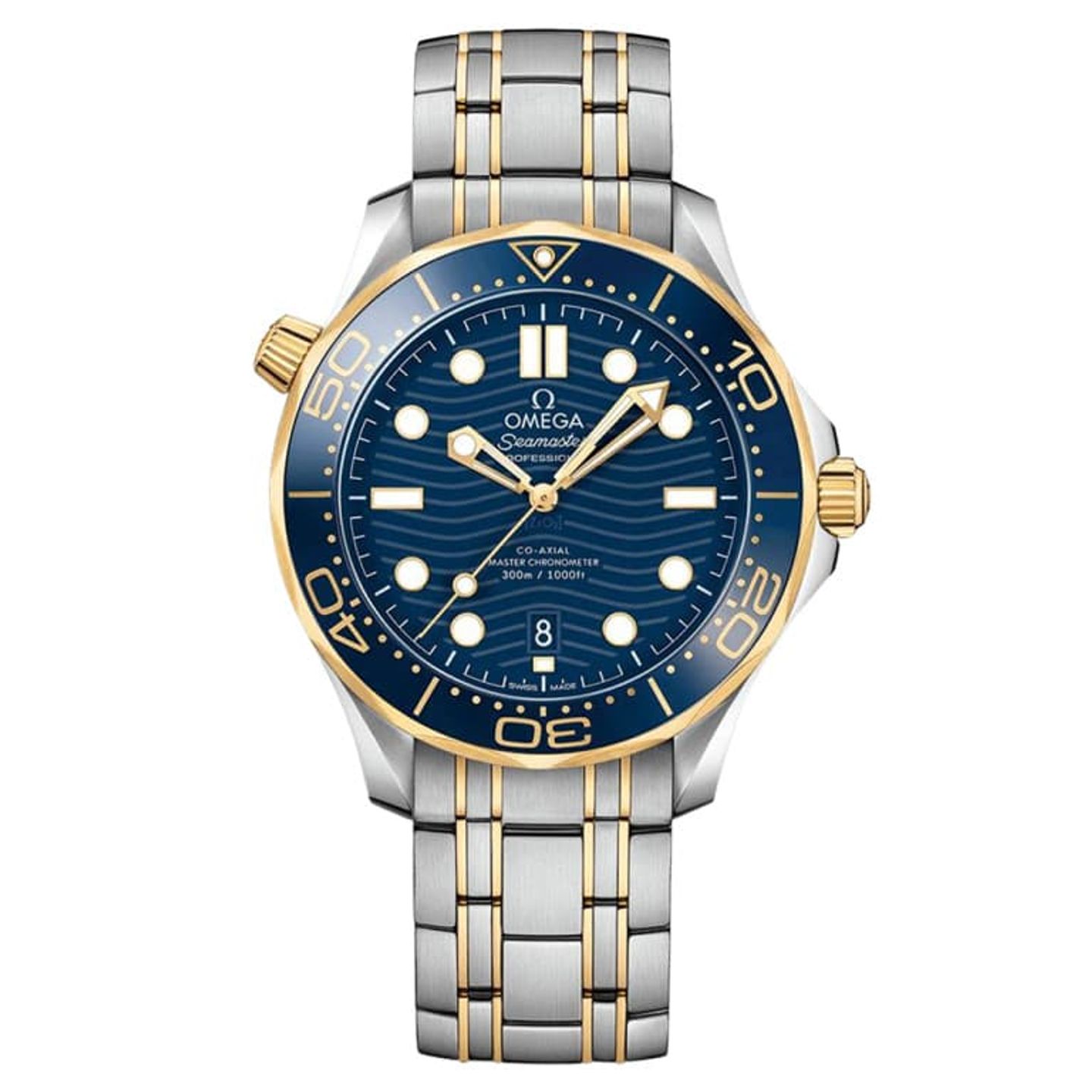 Omega Seamaster Diver 300 M 210.20.42.20.03.001 (2024) - Blauw wijzerplaat 42mm Goud/Staal (1/1)