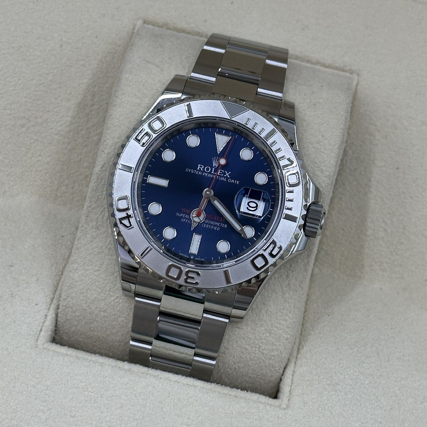 Rolex Yacht-Master 40 126622 (Onbekend (willekeurig serienummer)) - Blauw wijzerplaat 40mm Staal (7/8)