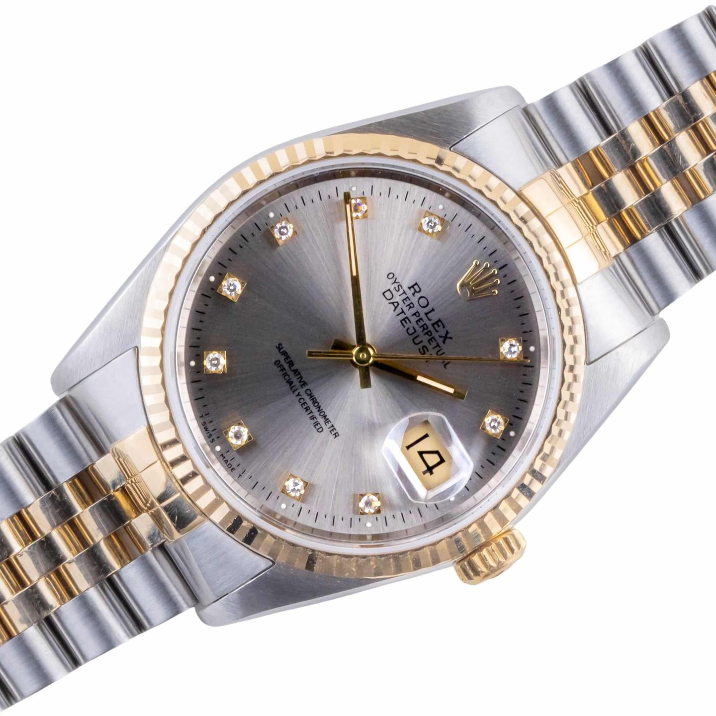 Rolex Datejust 36 16233 (1990) - 36 mm Gold/Steel case (1/8)