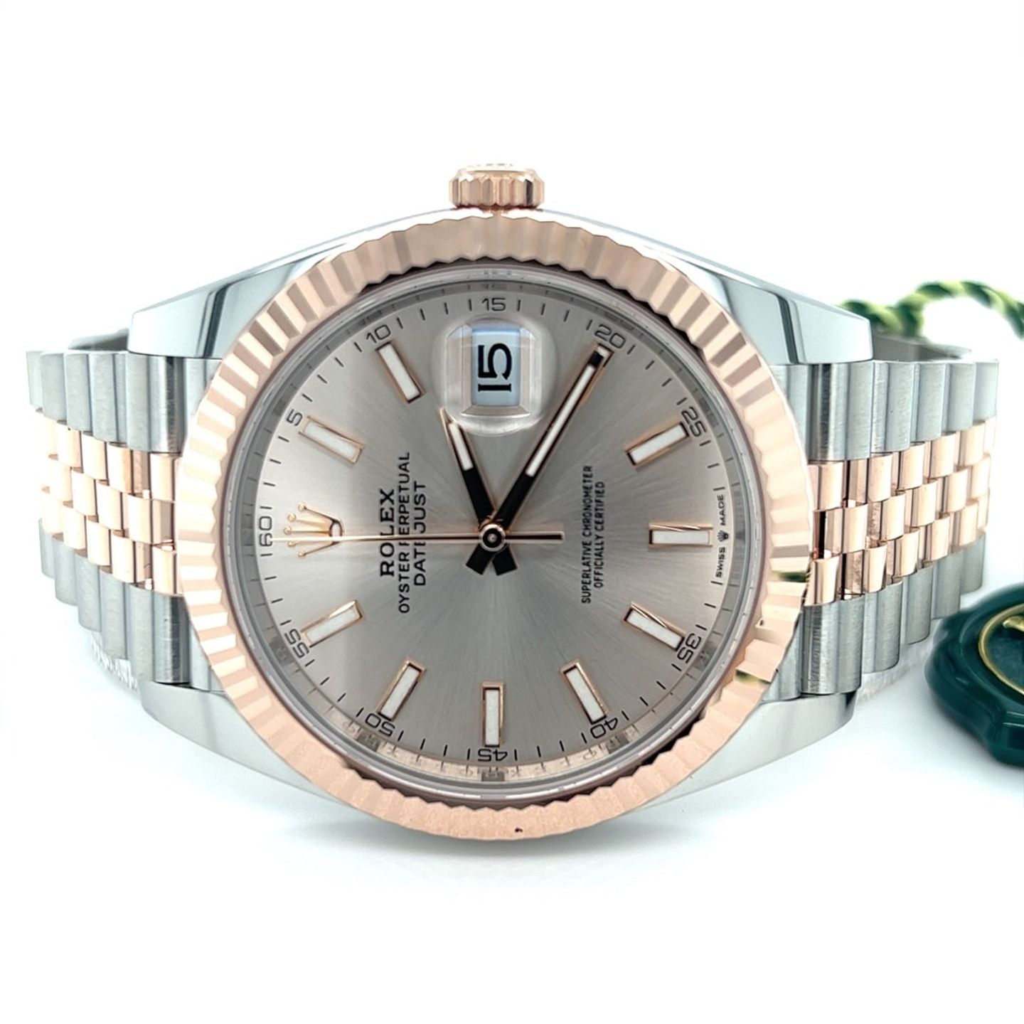 Rolex Datejust 41 126331 (2023) - Pink dial 41 mm Steel case (1/8)