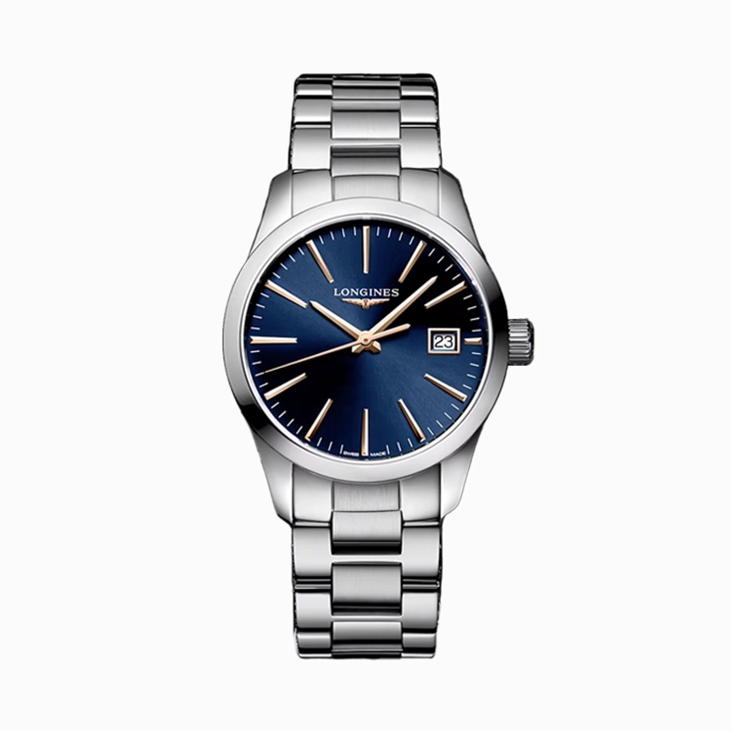 Longines Conquest Classic L2.386.4.88.6 (2025) - Zwart wijzerplaat 34mm Staal (1/1)