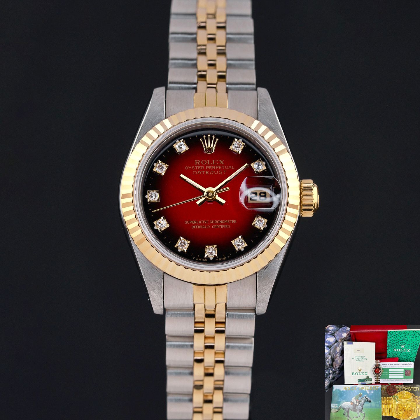Rolex Lady-Datejust 69173 (1991) - 26 mm Gold/Steel case (1/8)