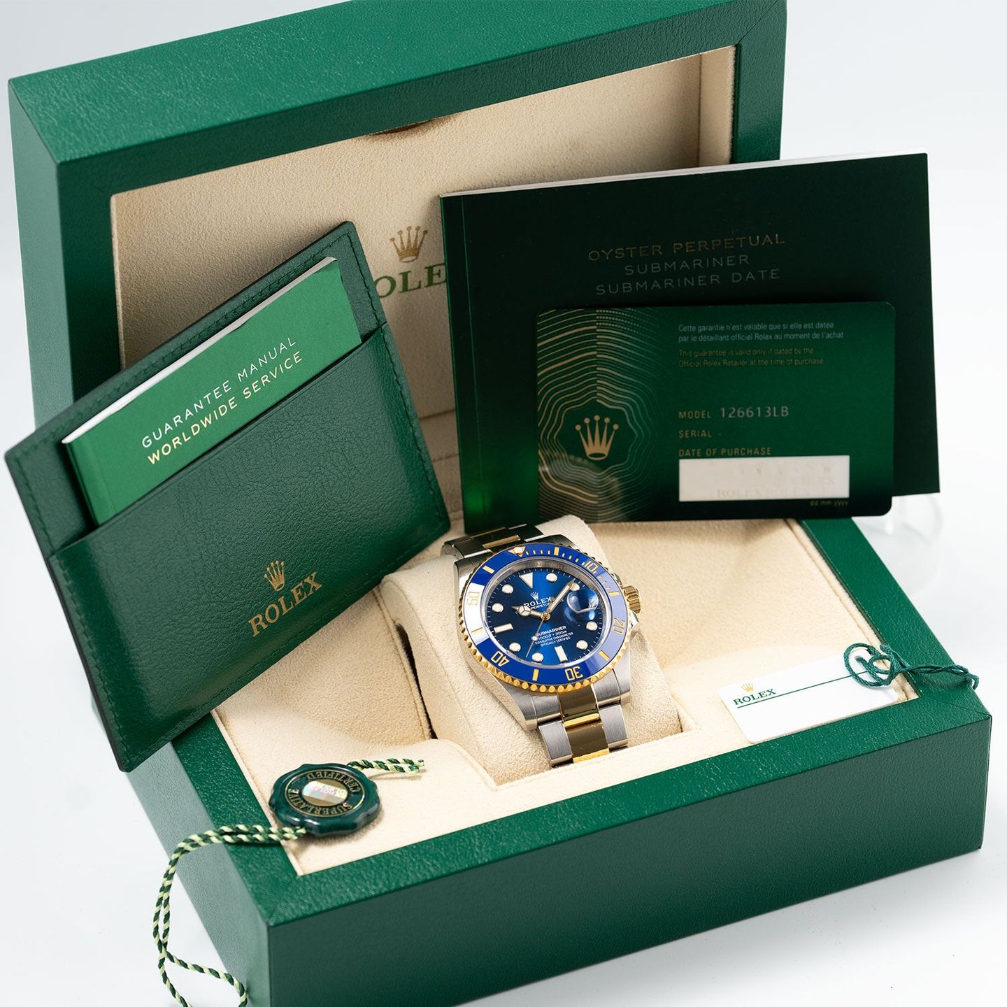 Rolex Submariner Date 126613LB (2020) - Blauw wijzerplaat 41mm Goud/Staal (4/4)