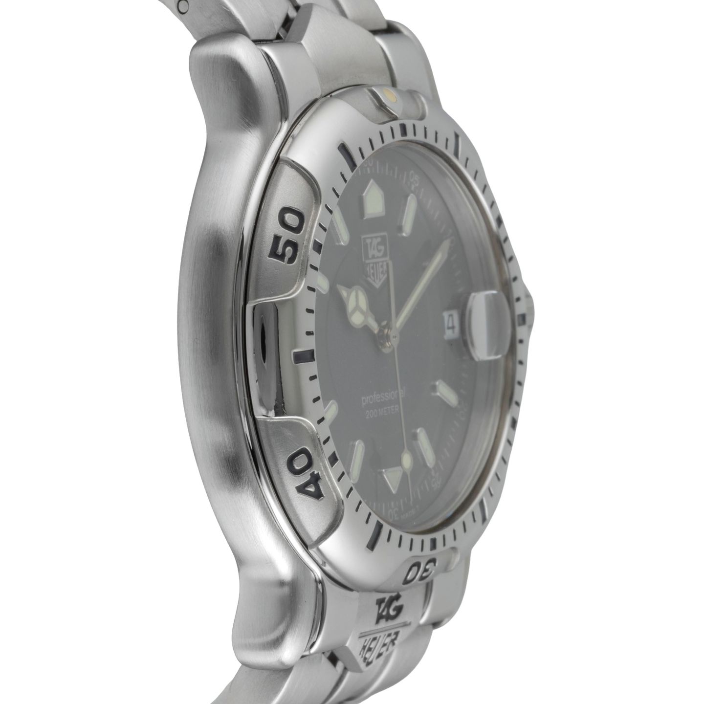 TAG Heuer 6000 WH1112 (1998) - Grijs wijzerplaat 39mm Staal (7/8)