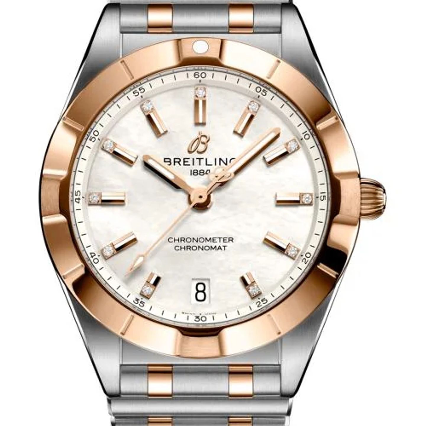 Breitling Chronomat U77310101A2U1 (2026) - Pearl dial 32 mm Gold/Steel case (1/1)