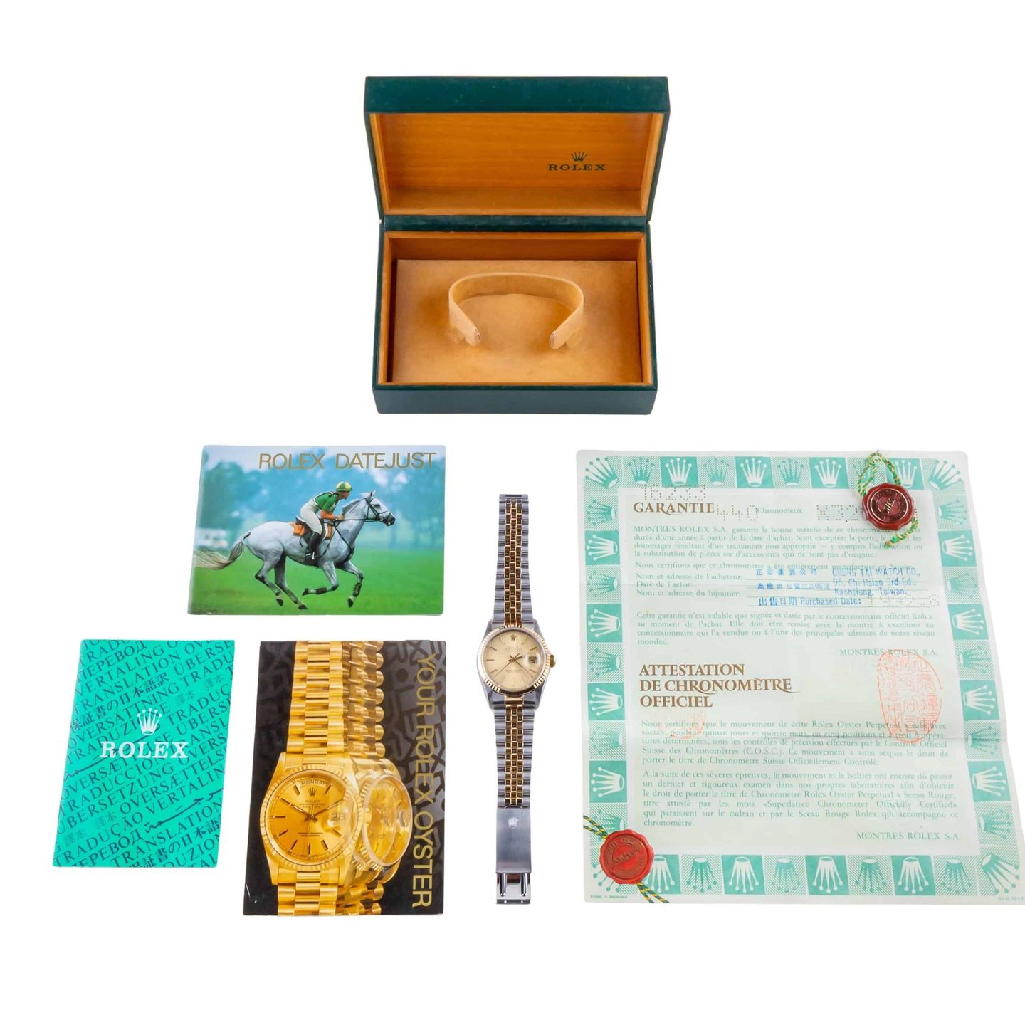 Rolex Datejust 36 16233 (1991) - 36mm Goud/Staal (8/8)