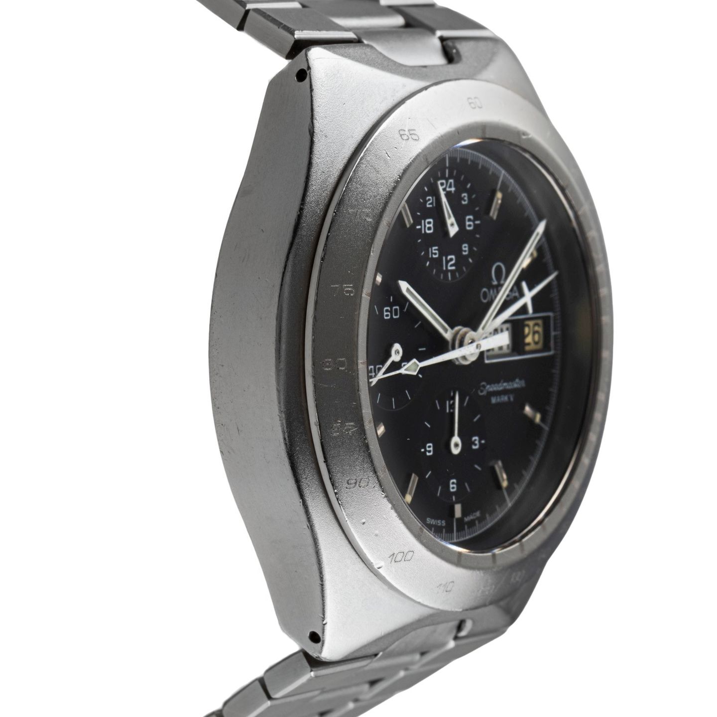 Omega Speedmaster 376.0806 (1984) - Black dial 42 mm Steel case (7/8)