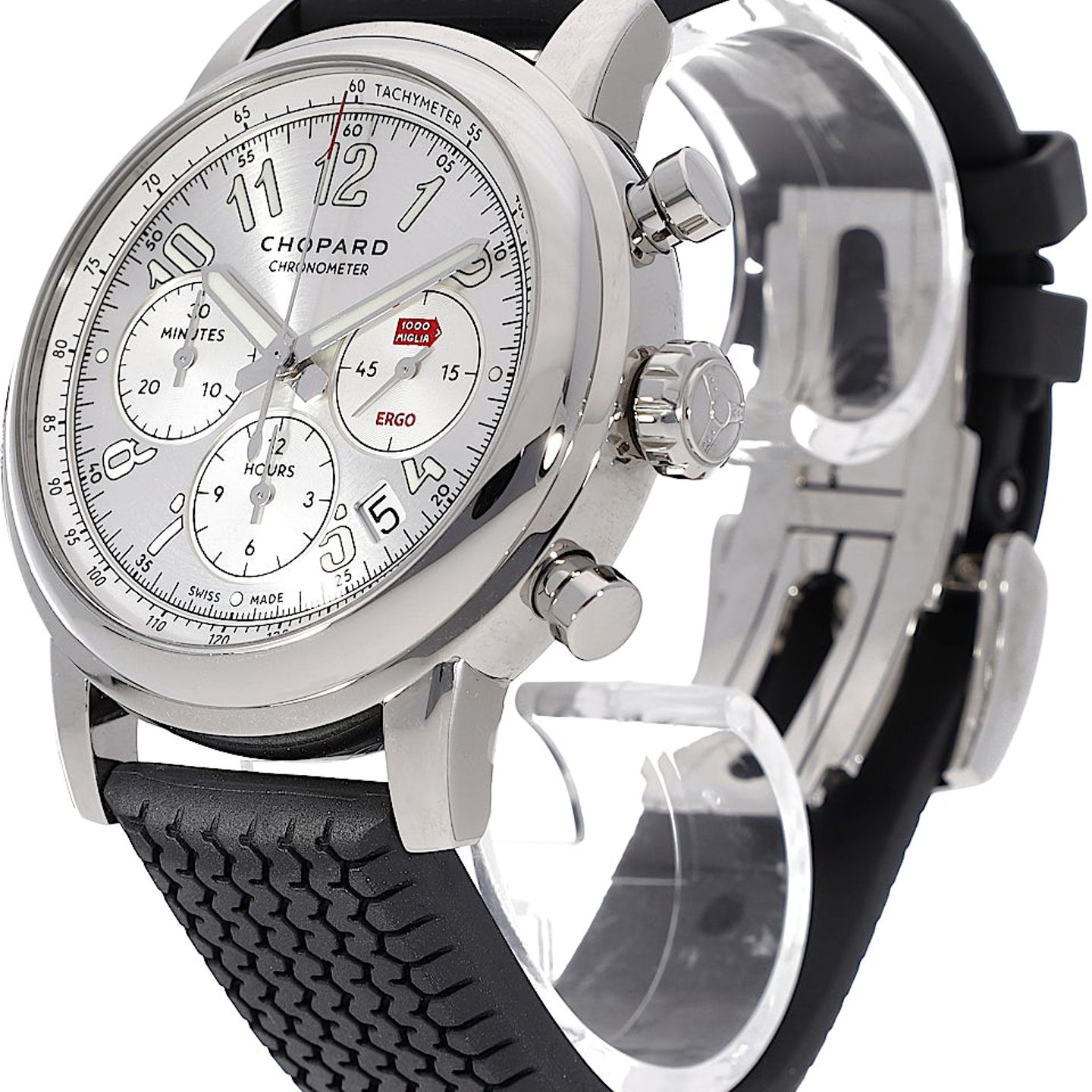 Chopard Mille Miglia 168511-3015 (Unknown (random serial)) - Silver dial 42 mm Steel case (3/5)