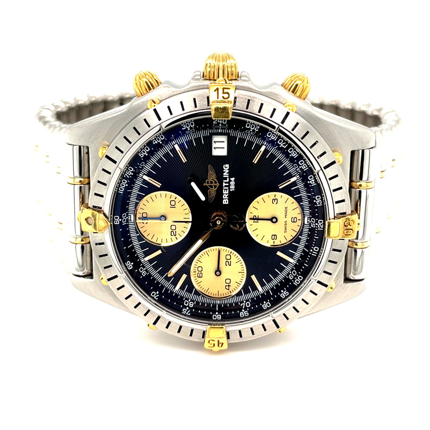 Breitling Chronomat B13048 (1990) - Zwart wijzerplaat 40mm Staal (1/8)