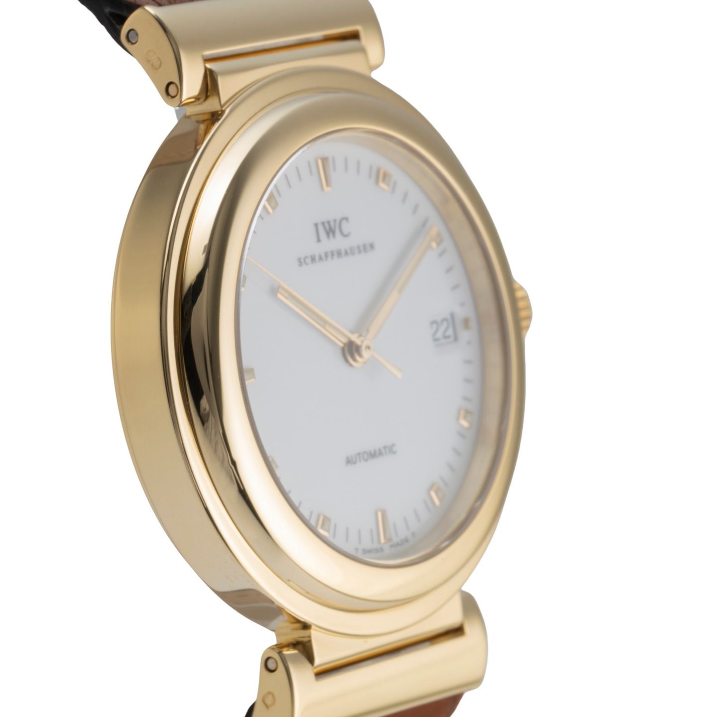 IWC Da Vinci IW352803 (Unknown (random serial)) - White dial 37 mm Yellow Gold case (7/8)