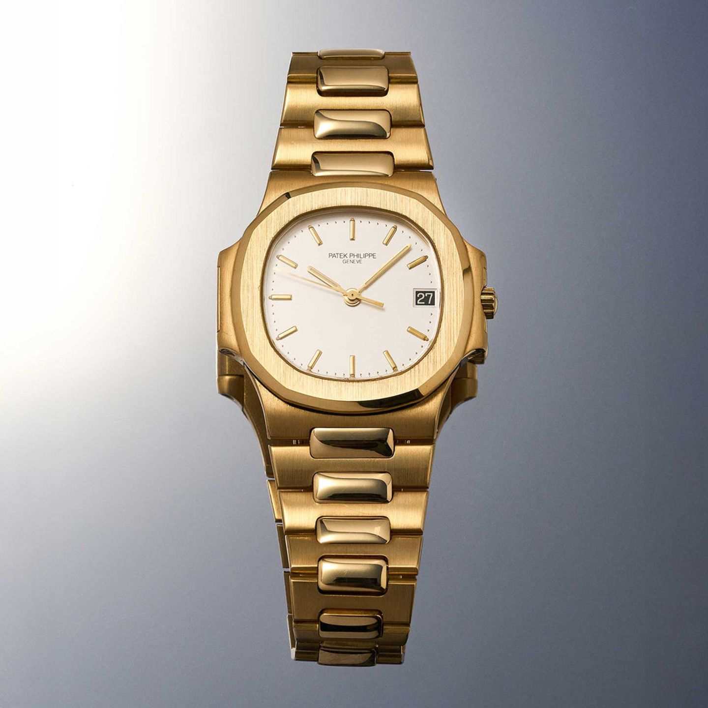 Patek Philippe Nautilus 3800J (Onbekend (willekeurig serienummer)) - Goud wijzerplaat 38mm Geelgoud (2/14)