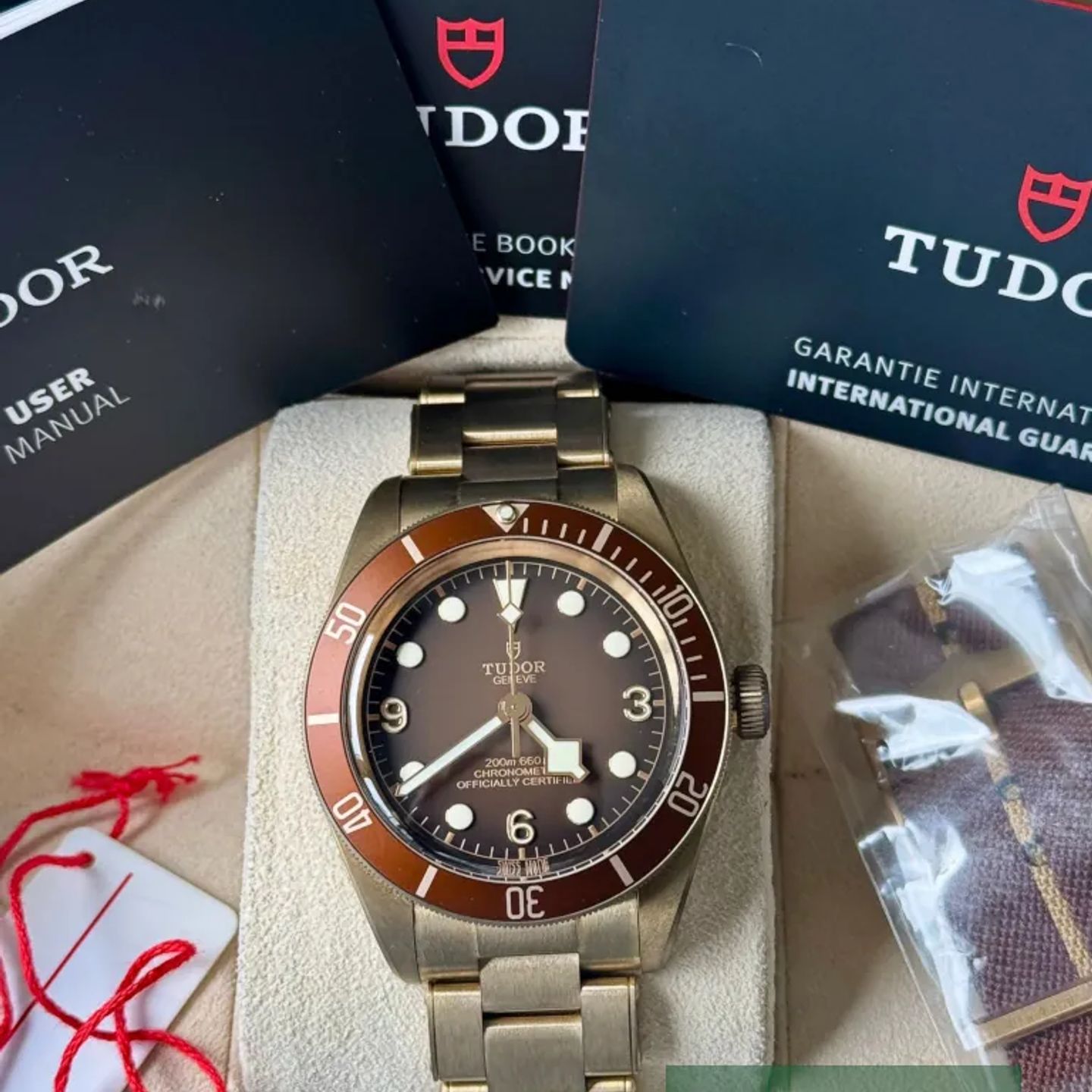 Tudor Black Bay Bronze 79012M (2025) - Bruin wijzerplaat 39mm Brons (7/7)