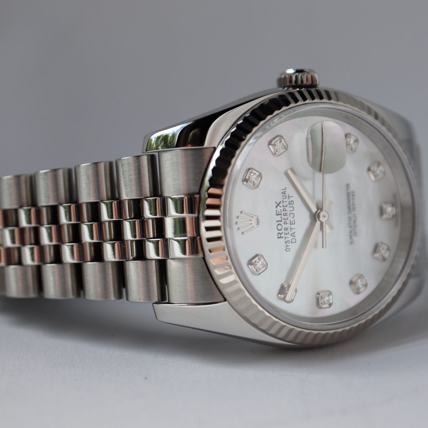 Rolex Datejust 36 116234 (2018) - Parelmoer wijzerplaat 36mm Staal (6/8)
