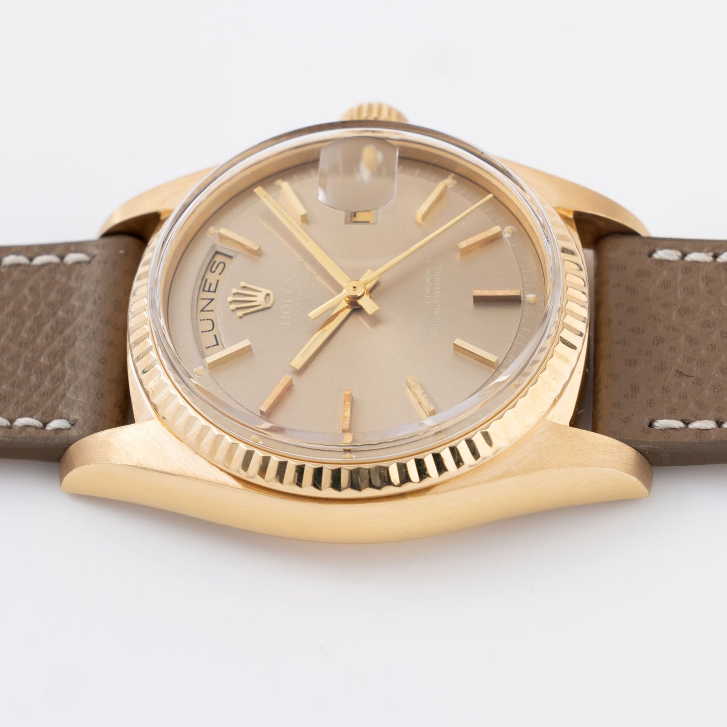 Rolex Day-Date 1803 (1975) - Brown dial 36 mm Yellow Gold case (4/8)