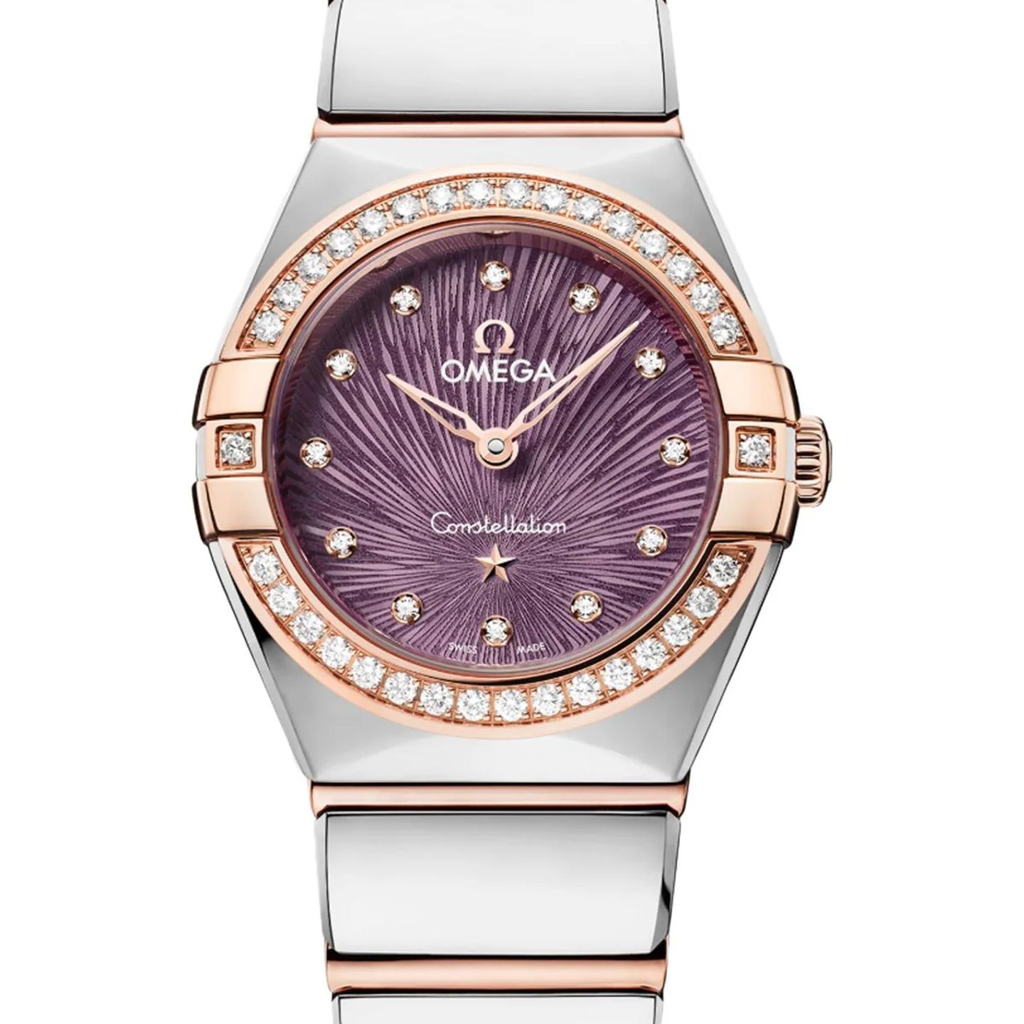 Omega Constellation 131.25.25.60.60.002 (2026) - Paars wijzerplaat 25mm Goud/Staal (1/1)