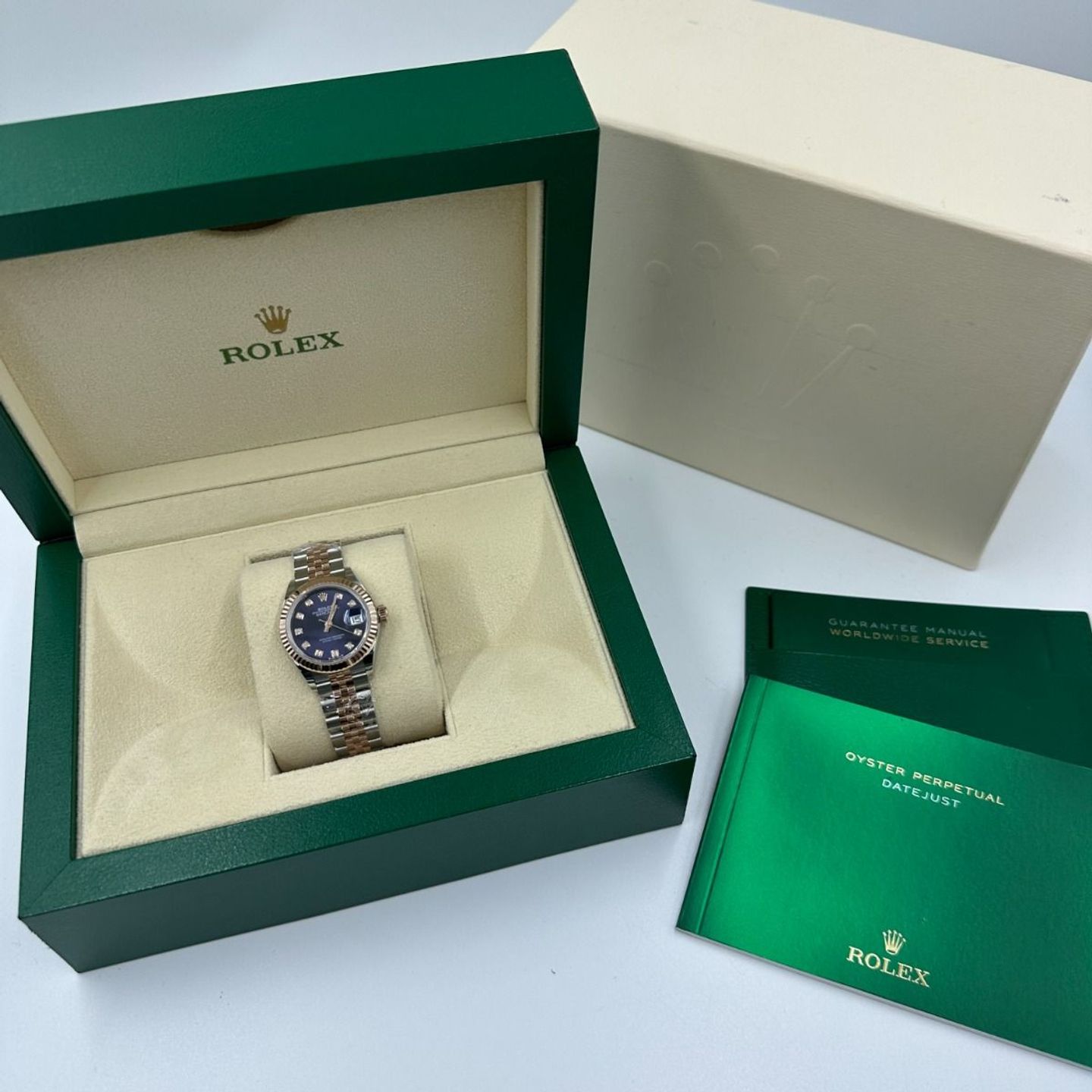 Rolex Lady-Datejust 279171 (2024) - Paars wijzerplaat 28mm Staal (2/8)