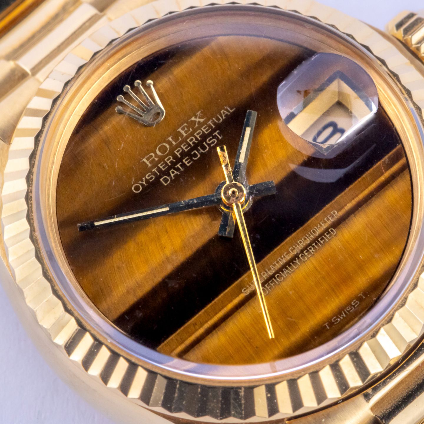 Rolex Lady-Datejust 6917 (1982) - Brown dial 26 mm Yellow Gold case (2/8)