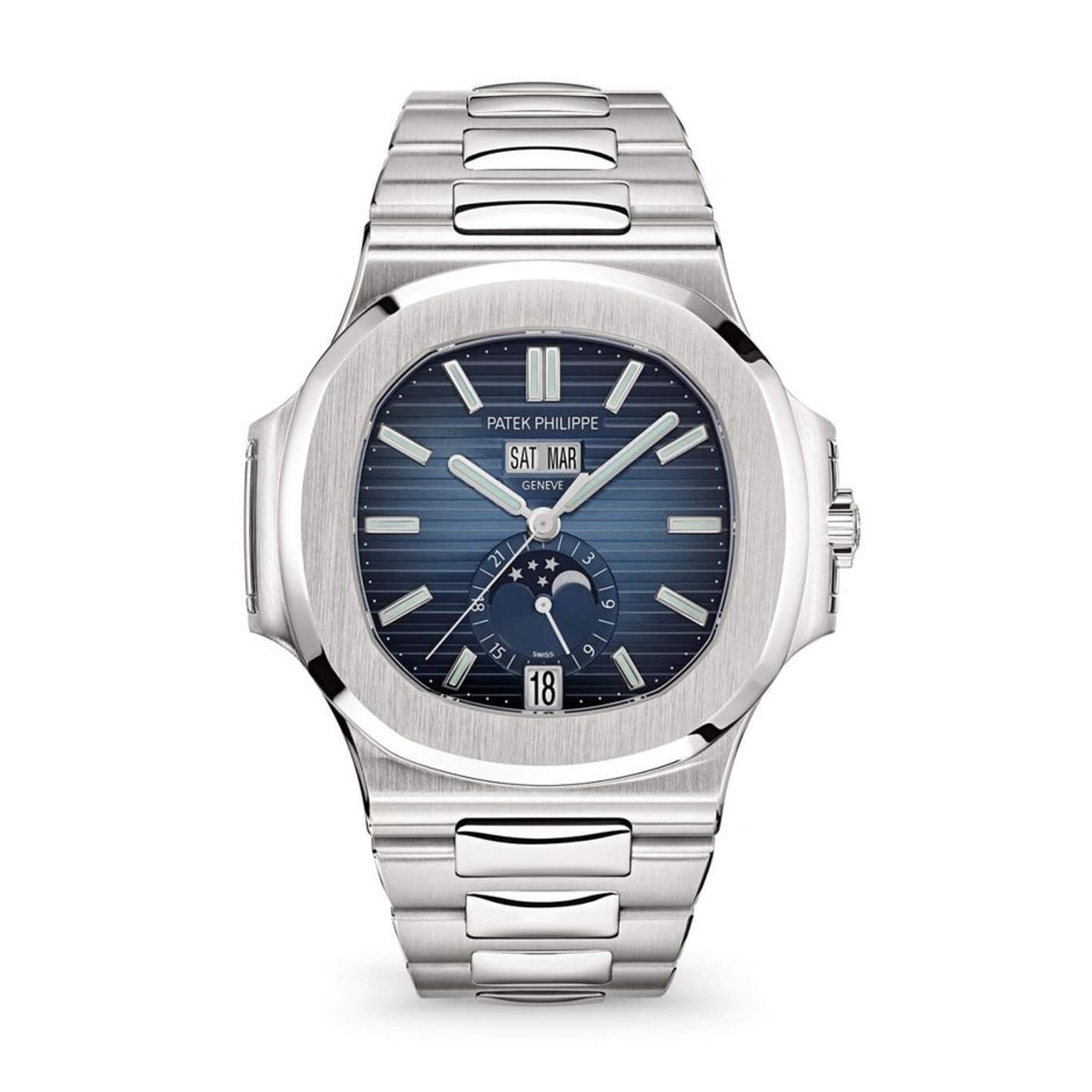 Patek Philippe Nautilus 5726/1A-014 (2025) - Blauw wijzerplaat 41mm Staal (1/1)