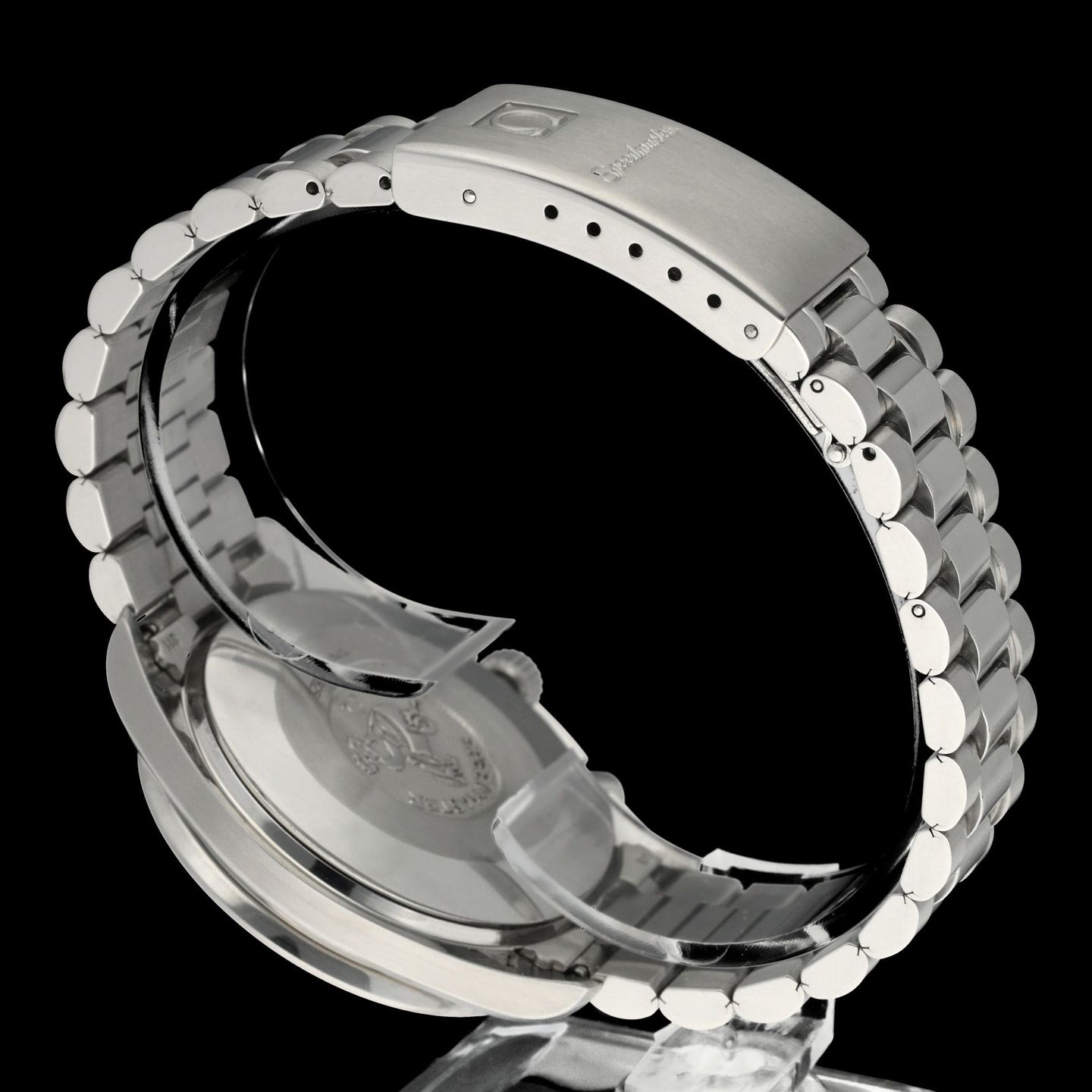 Omega Speedmaster Date 3502.71 (2002) - Pearl dial 39 mm Steel case (8/8)