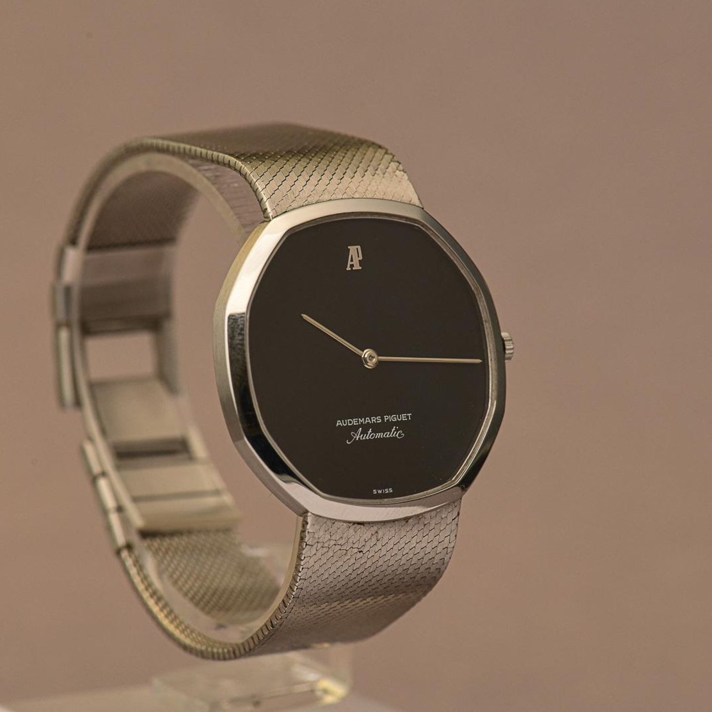 Audemars Piguet Vintage 4010 (1970) - Zwart wijzerplaat Onbekend Staal (6/16)