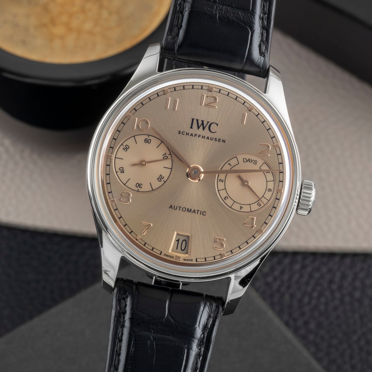 IWC Portuguese Automatic IW501705 (2024) - Grey dial 42 mm Steel case (3/8)