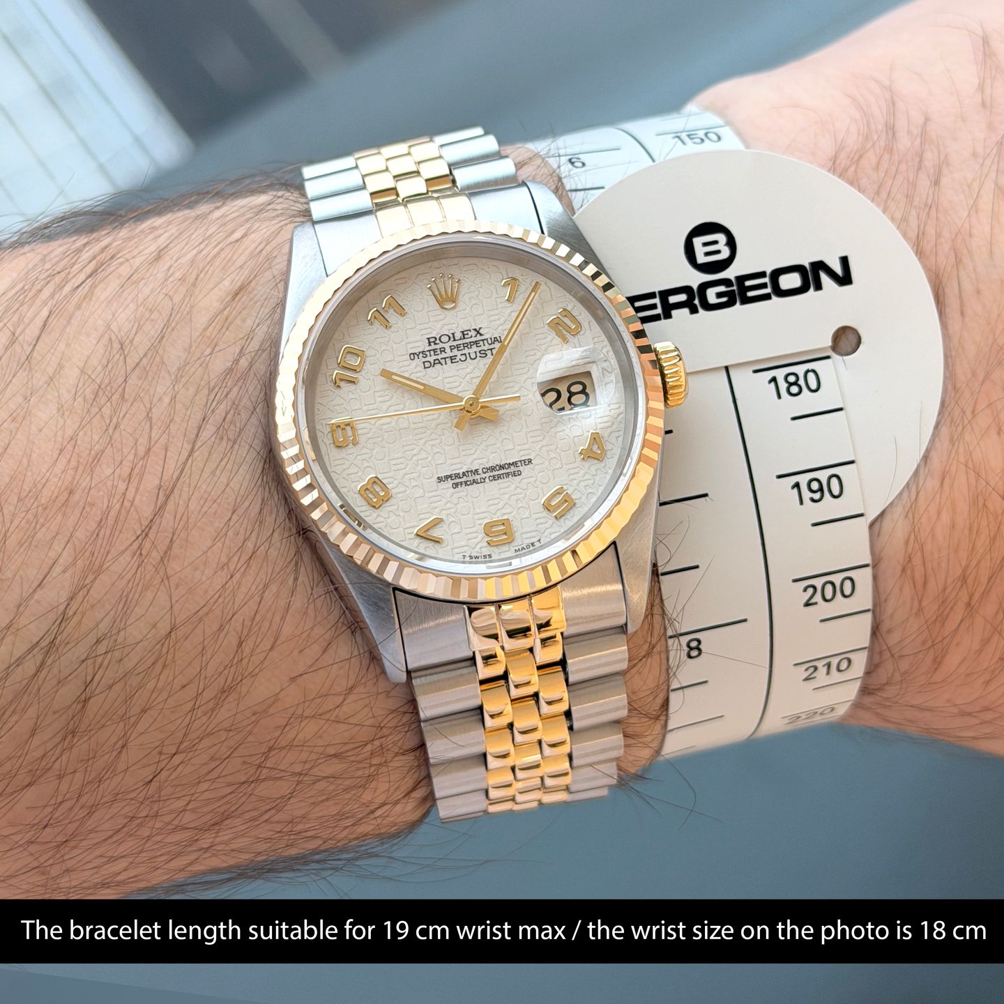 Rolex Datejust 36 16233 (1995) - 36mm Goud/Staal (2/8)
