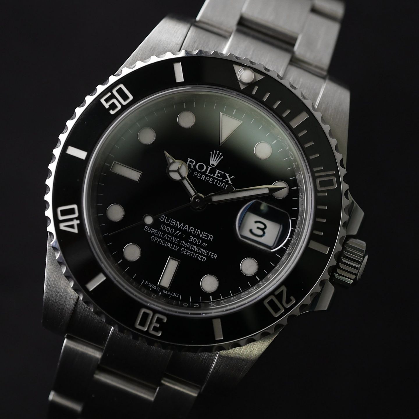 Rolex Submariner Date 116610LN (2012) - Black dial 40 mm Steel case (5/6)