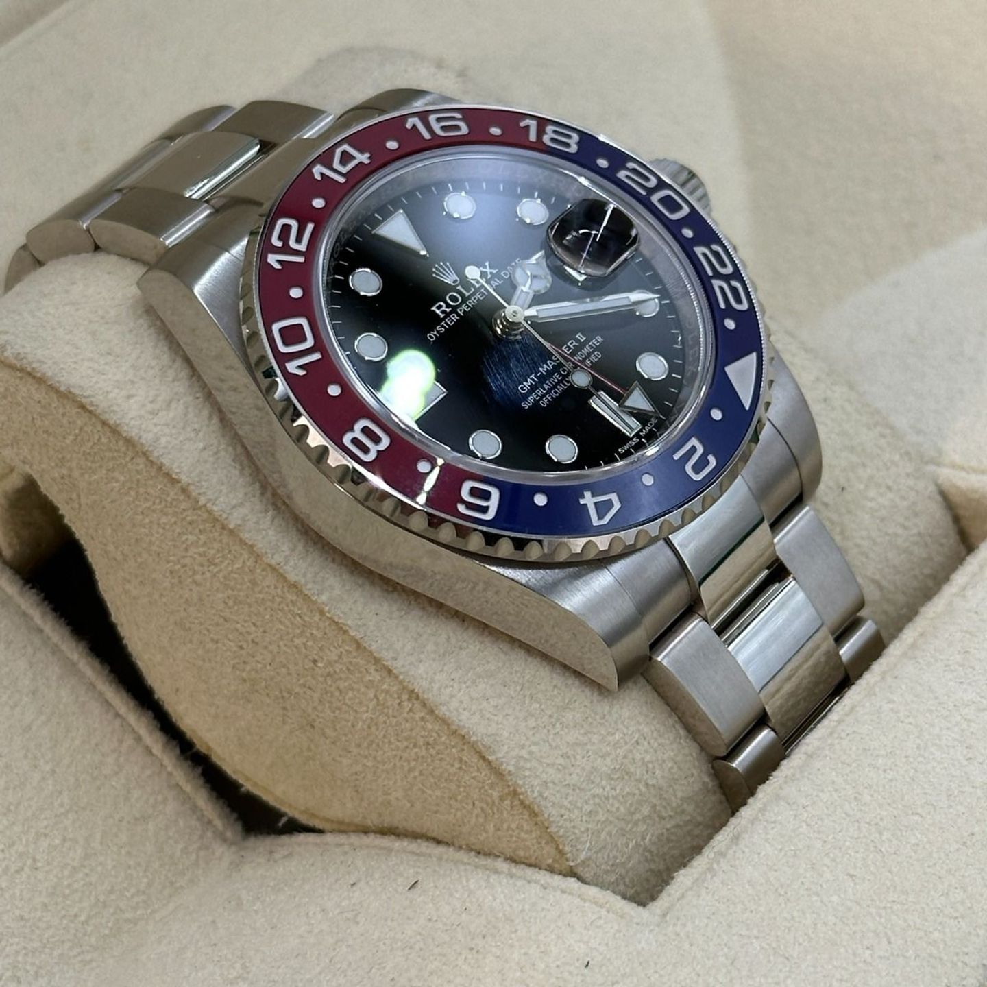 Rolex GMT-Master II 116719BLRO (2021) - Black dial 40 mm White Gold case (7/8)