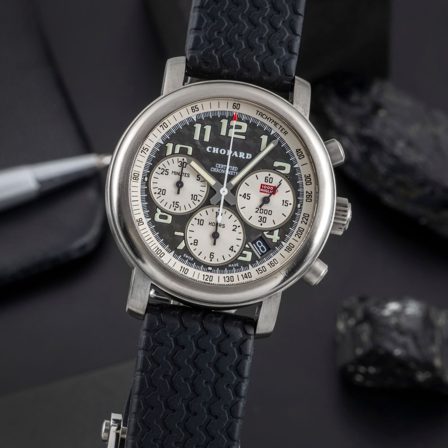 Chopard Mille Miglia 8407 (2005) - 40 mm Titanium case (3/8)