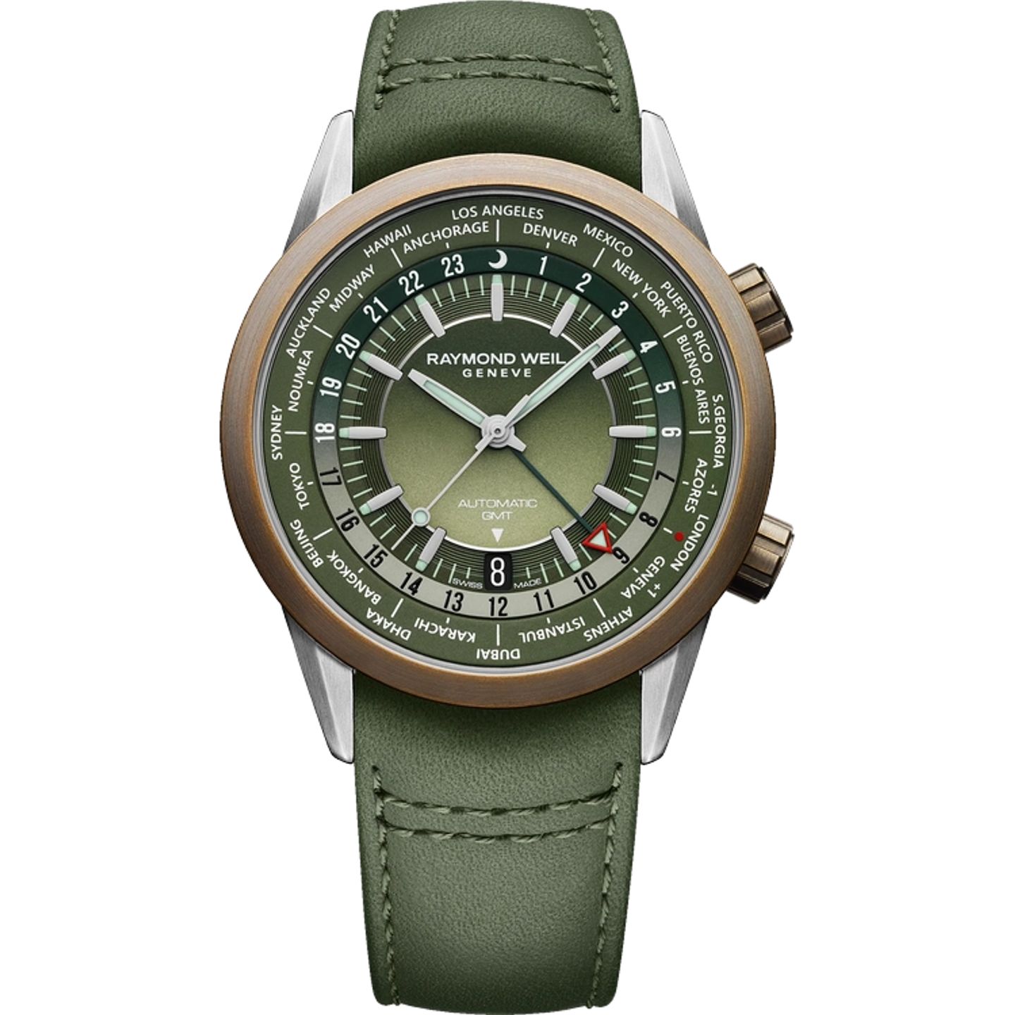 Raymond Weil Freelancer 2765-SBC-52001 (2026) - Groen wijzerplaat 41mm Staal (1/1)