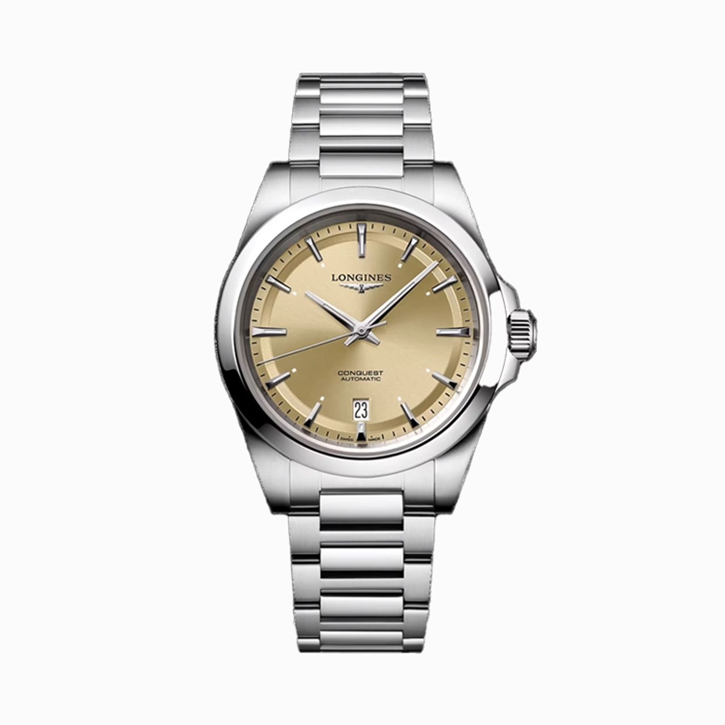Longines Conquest L3.720.4.62.6 (2025) - Champagne wijzerplaat 38mm Staal (1/1)