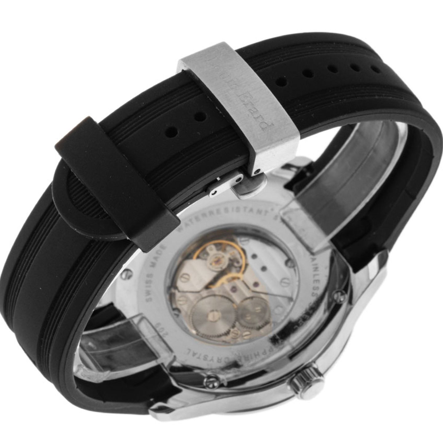 Louis Erard Unknown 53209.AS02 (Unknown (random serial)) - Black dial 42 mm Steel case (5/5)