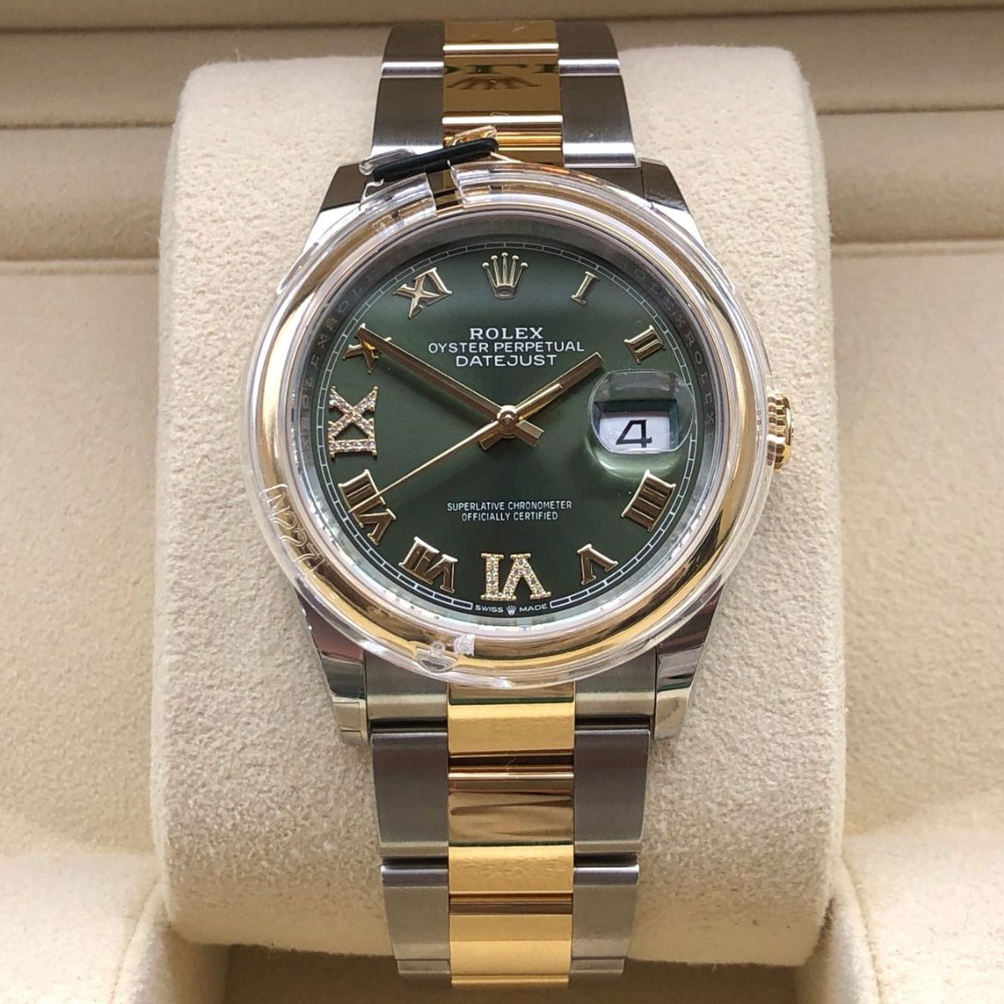 Rolex Datejust 36 126203 (2023) - Green dial 36 mm Steel case (2/8)