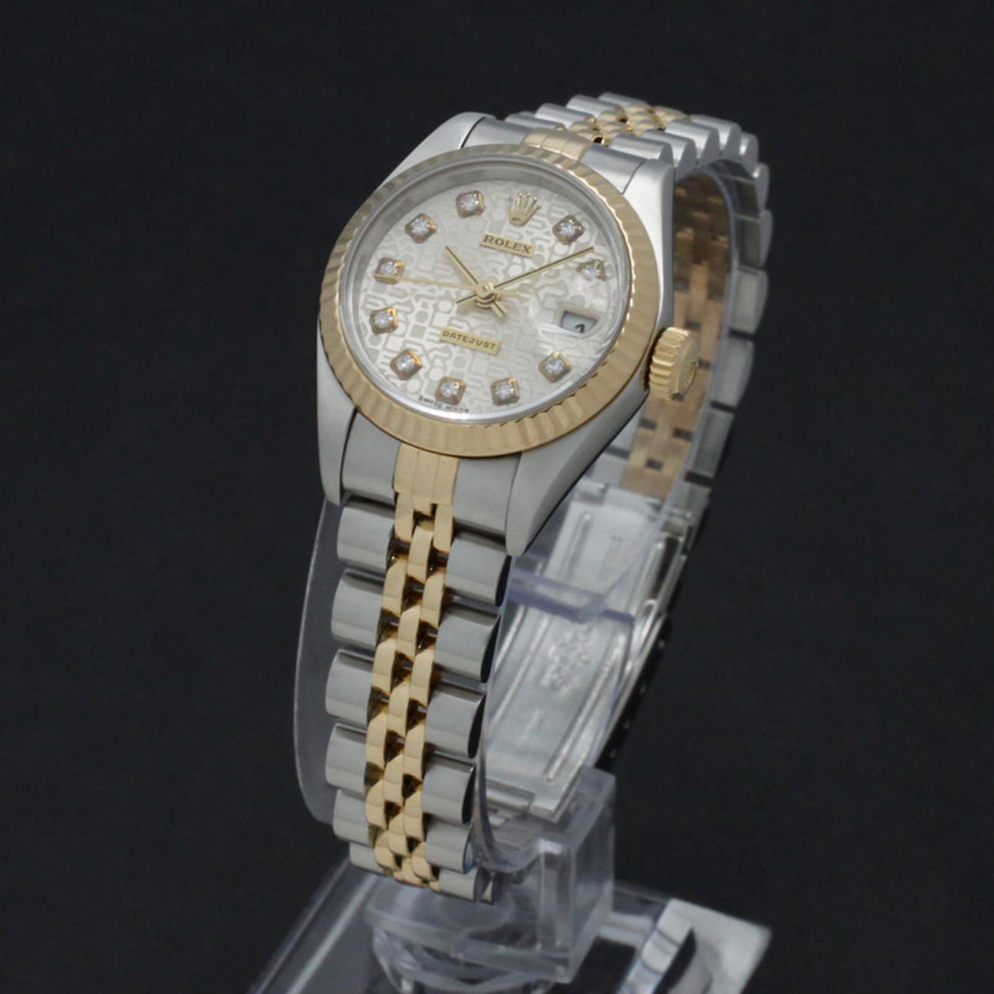 Rolex Lady-Datejust 79173 (2001) - Silver dial 26 mm Gold/Steel case (5/7)