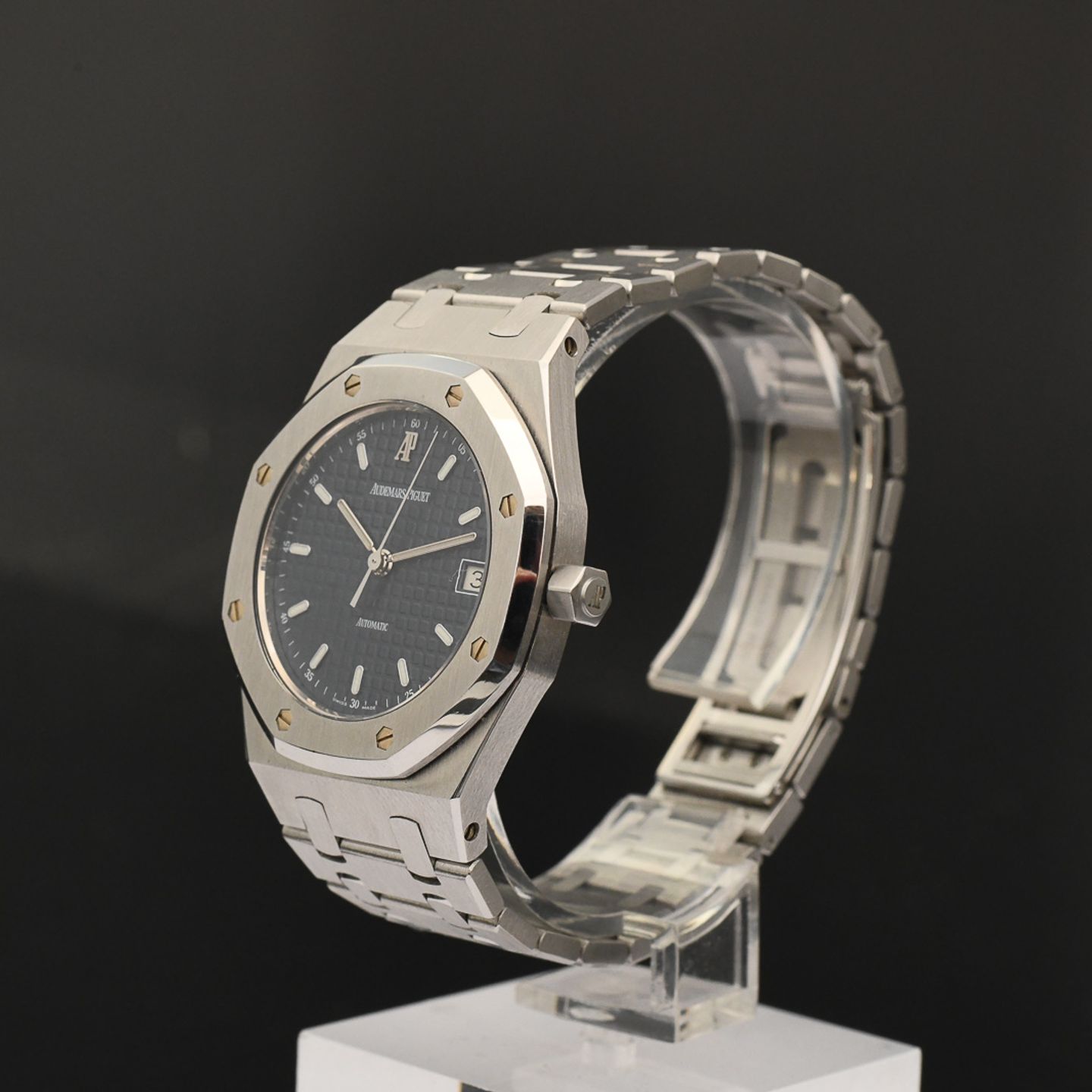 Audemars Piguet Royal Oak 14790ST.OO.0789ST.08 (2004) - Blue dial 36 mm Steel case (7/8)
