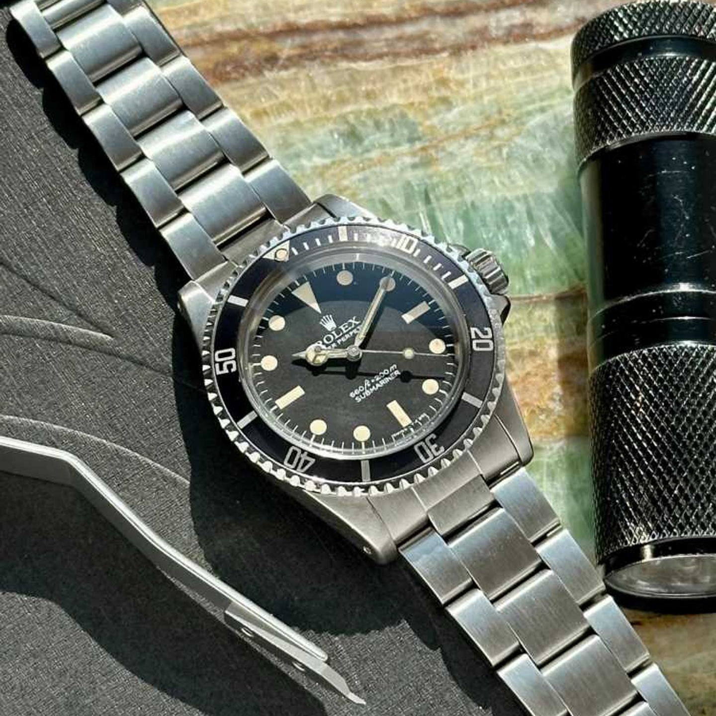 Rolex Submariner 5513 (1978) - Zwart wijzerplaat 40mm Staal (3/8)