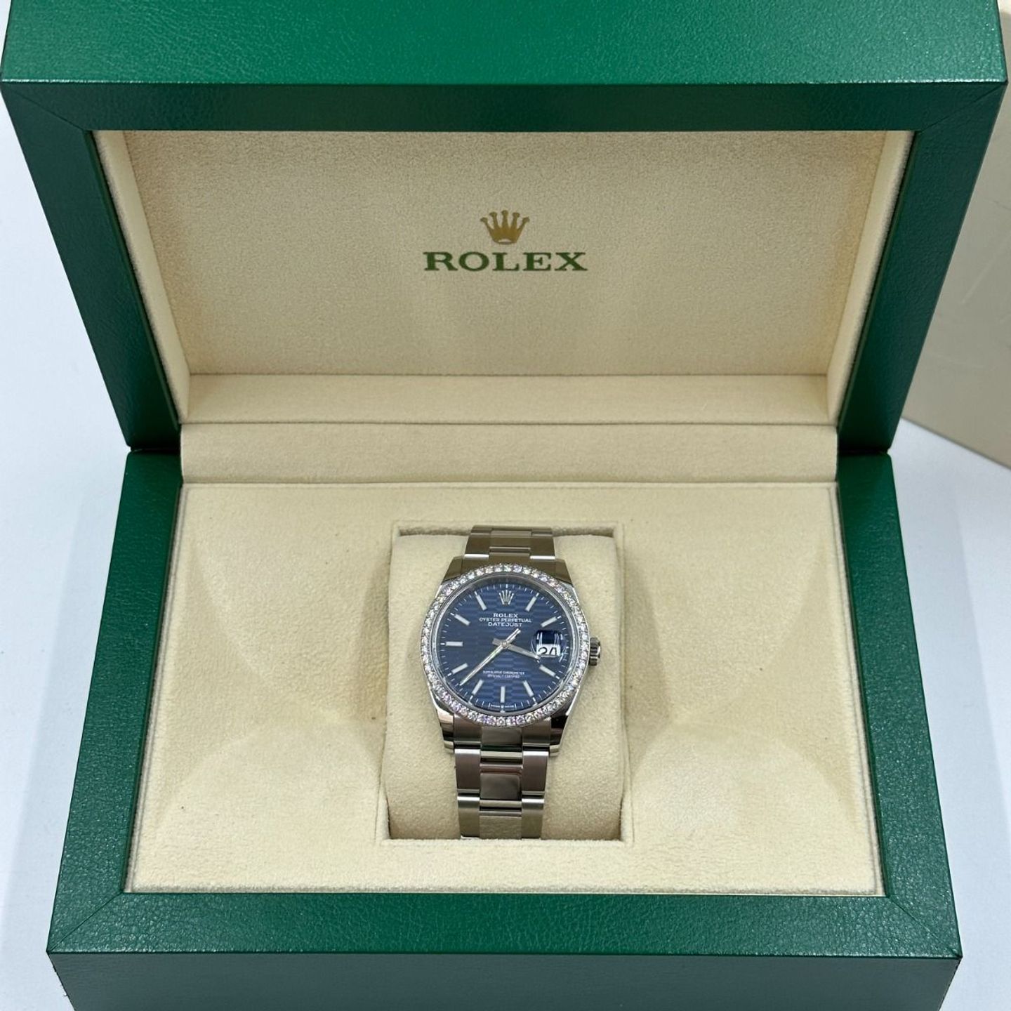 Rolex Datejust 36 126284RBR (2021) - Blauw wijzerplaat 36mm Staal (4/8)