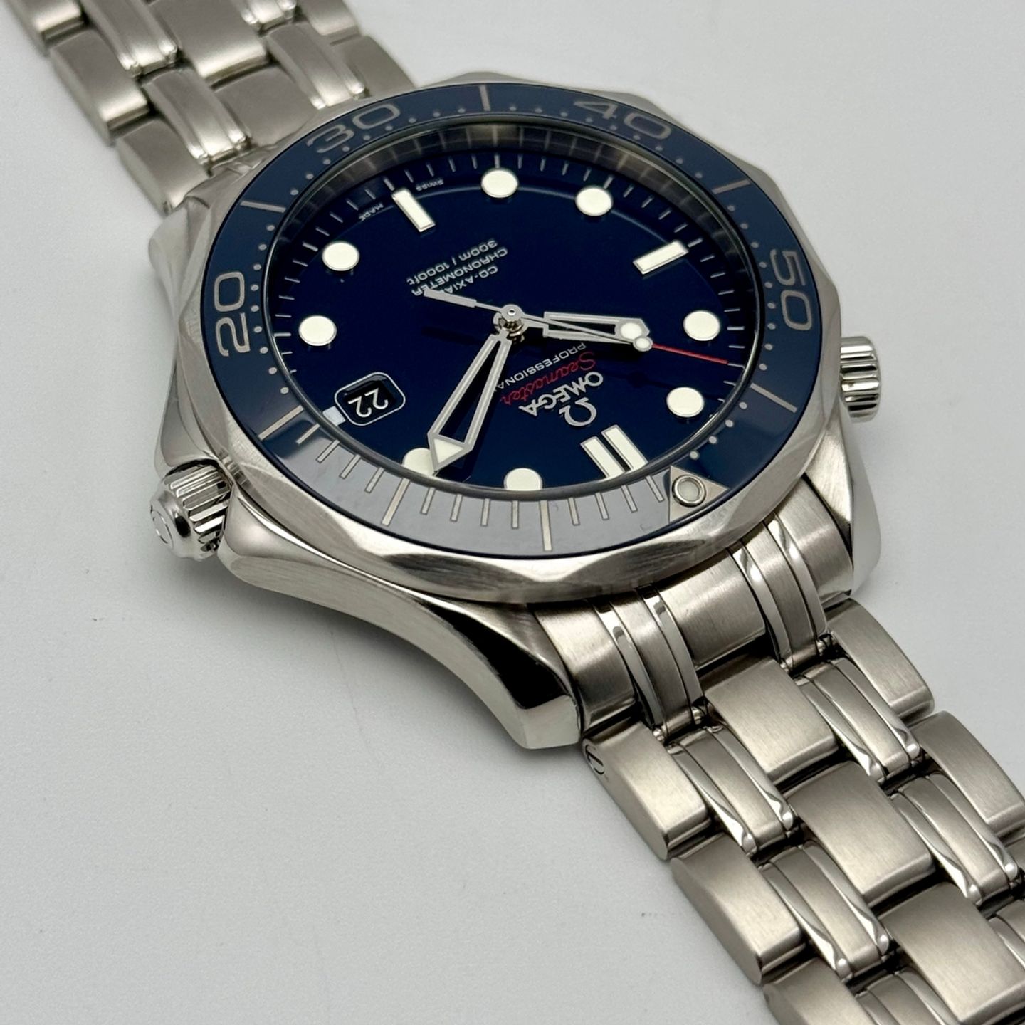 Omega Seamaster Diver 300 M 212.30.41.20.03.001 (2014) - Blauw wijzerplaat 41mm Staal (8/10)