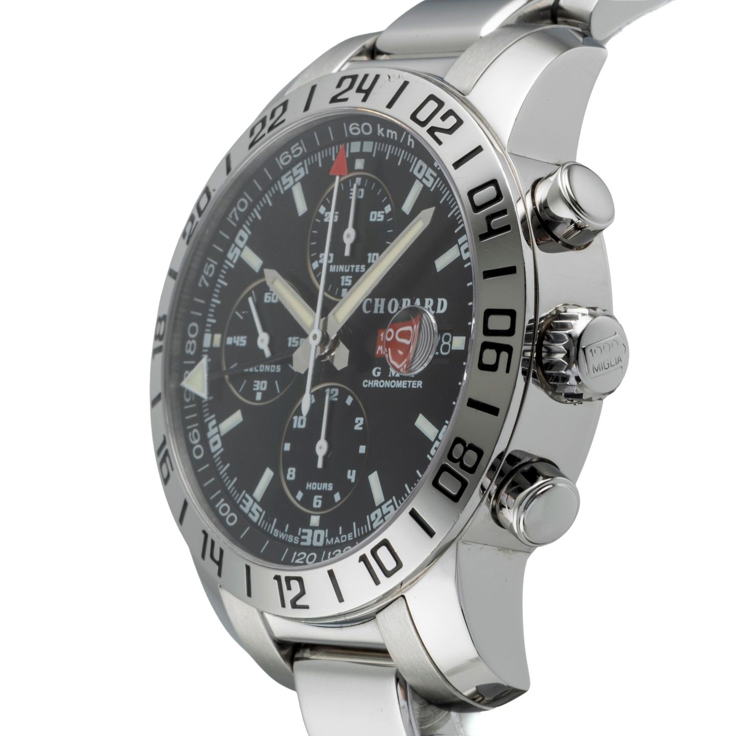 Chopard Grand Prix de Monaco Historique 8992 (2005) - Zwart wijzerplaat 42mm Staal (6/8)
