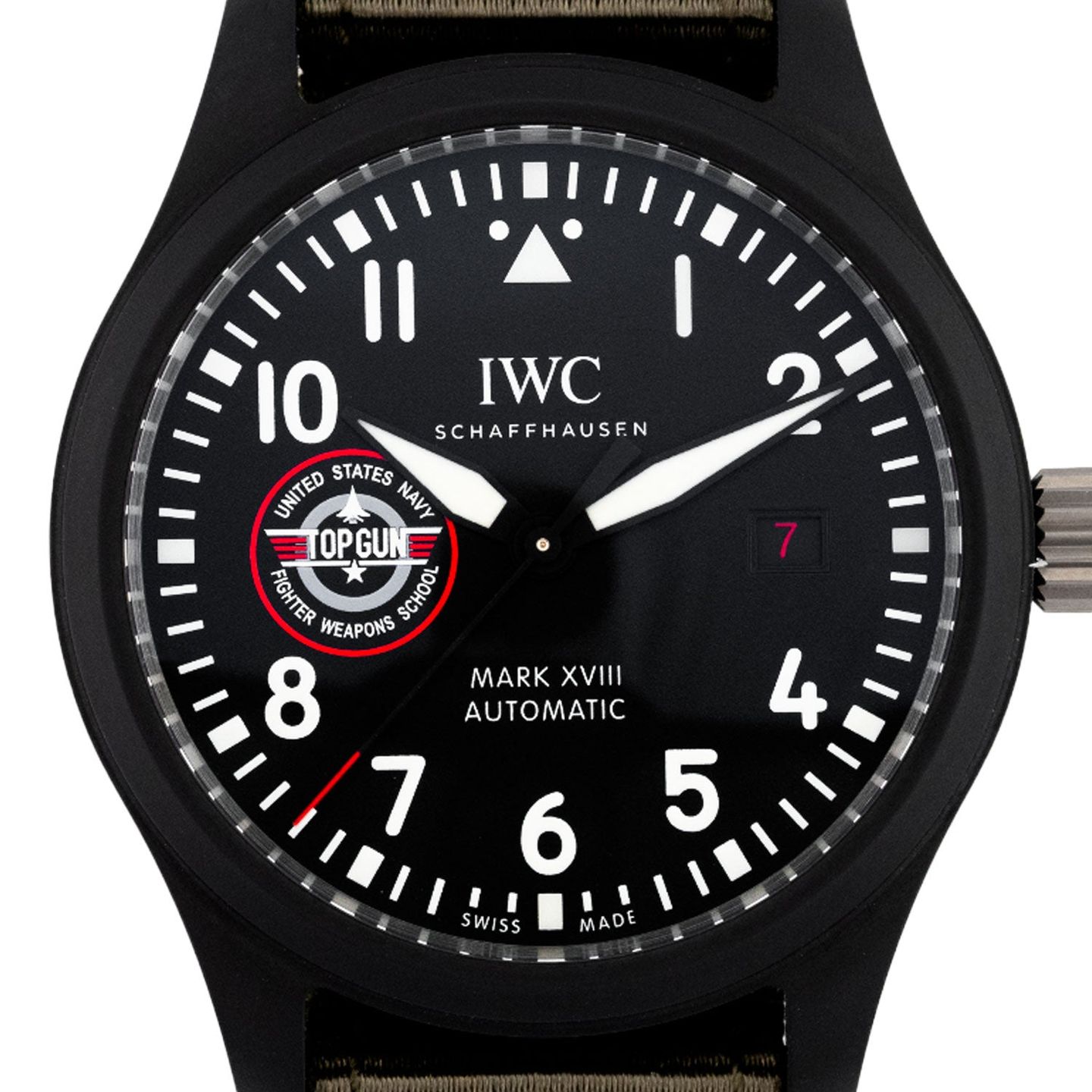 IWC Pilot Mark IW324711 (2022) - Zwart wijzerplaat 41mm (2/8)