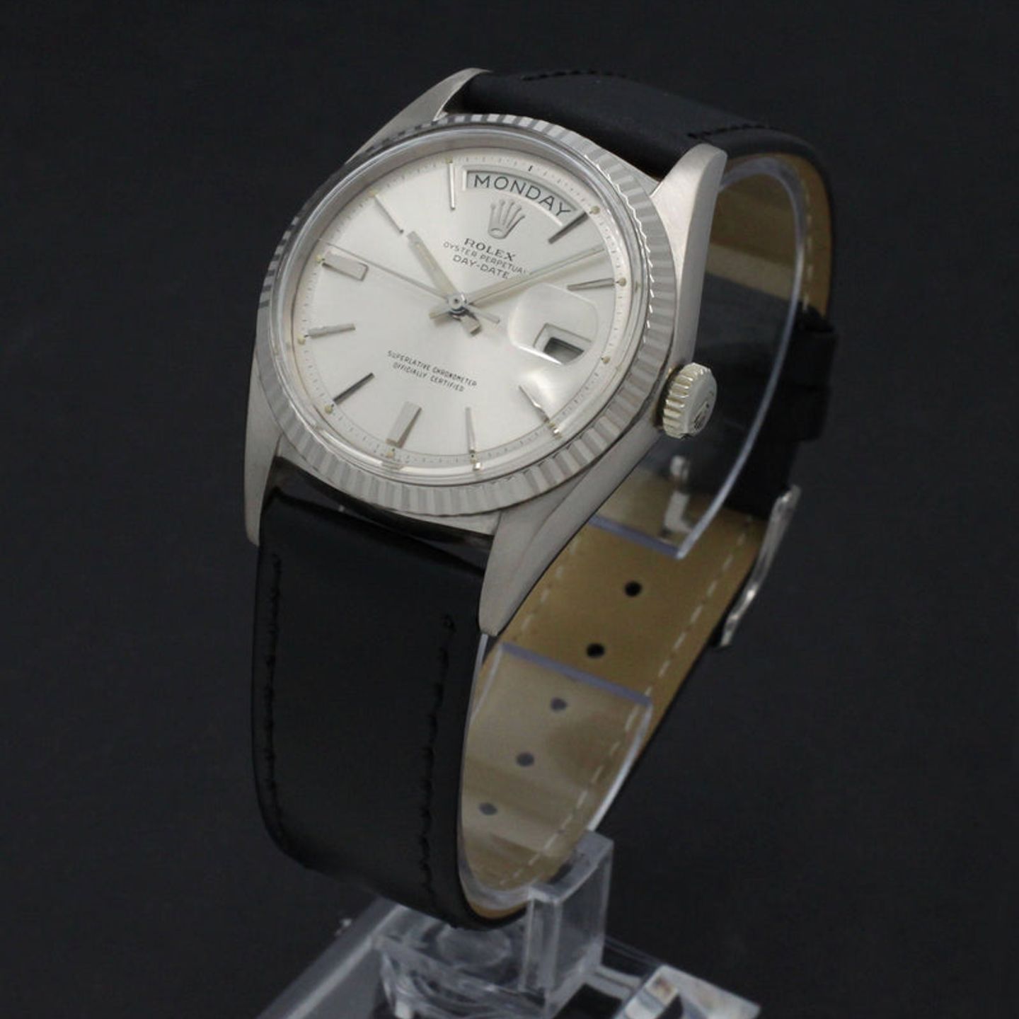 Rolex Day-Date 1803 (1966) - Silver dial 36 mm White Gold case (2/7)