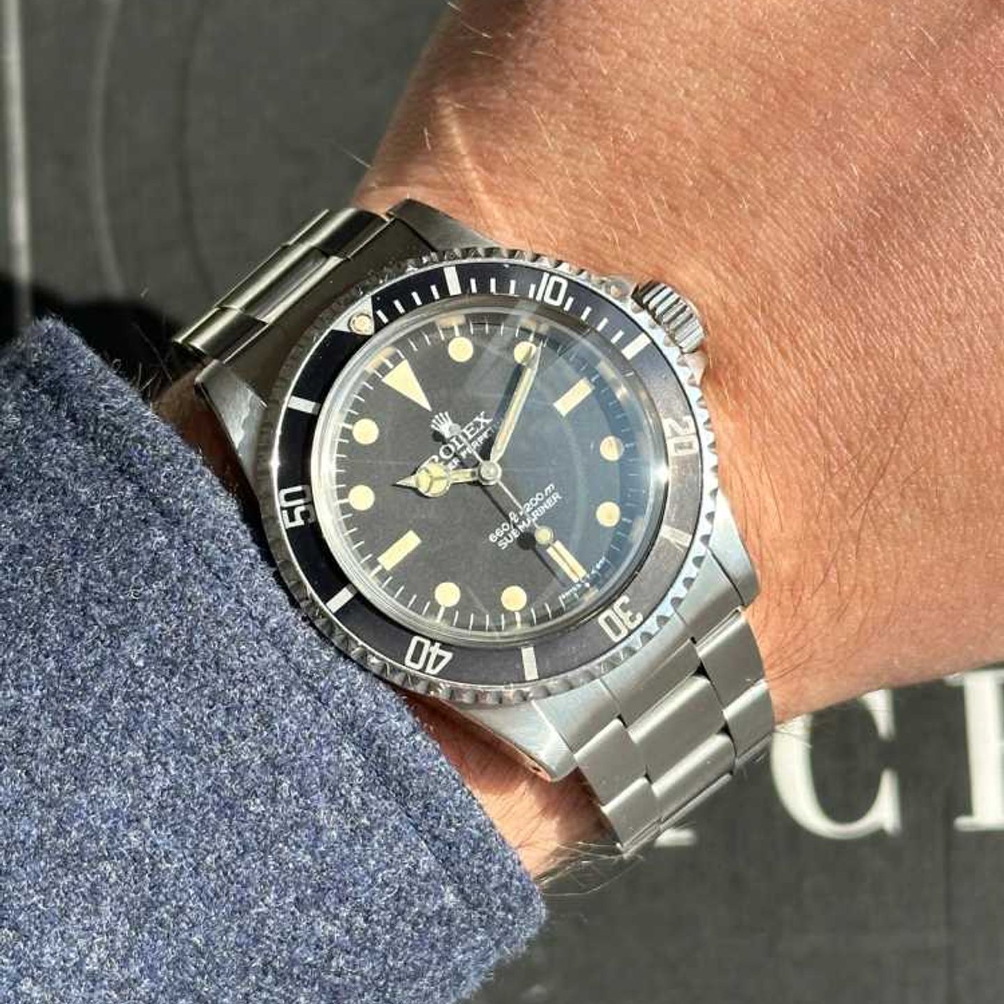 Rolex Submariner 5513 (1978) - Zwart wijzerplaat 40mm Staal (5/8)