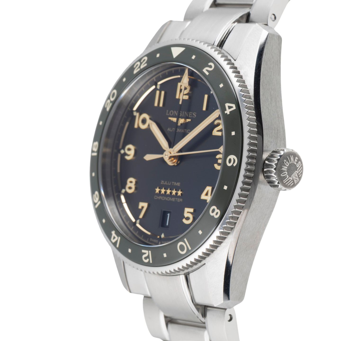 Longines Spirit L3.802.4.63.6 (Unknown (random serial)) - Black dial 39 mm Steel case (6/8)